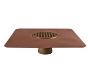 Img of Copper Bowl Deck Drain 2" No Hub